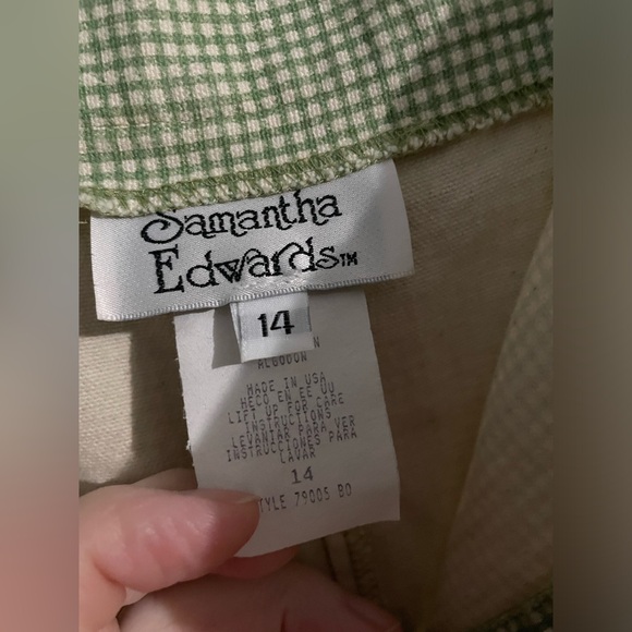 Vintage Green gingham shorts - Picture 5 of 7